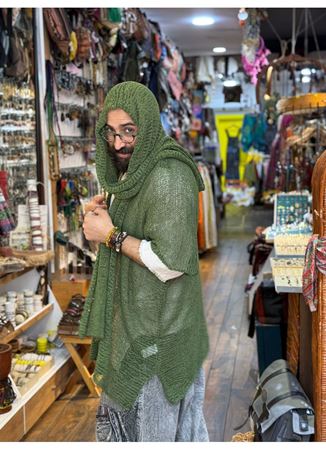 Tasarım Atkılı Bluz Yeşil