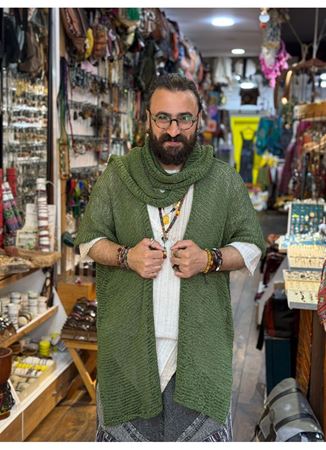 Tasarım Atkılı Bluz Yeşil