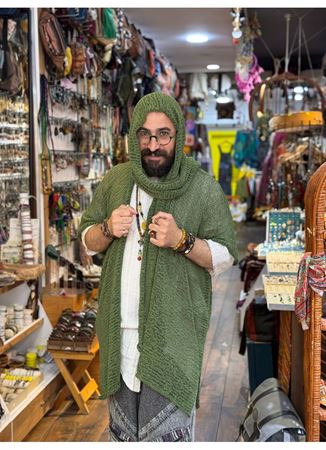 Tasarım Atkılı Bluz Yeşil