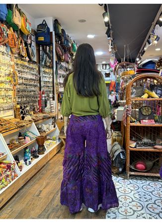 Nepal Tasarım Pantolon Mor