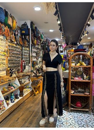 Tasarım Etek Siyah