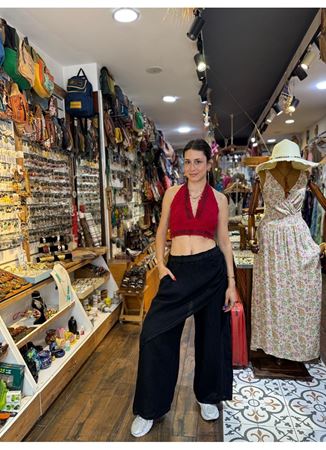 İtalyan Keten Kapaklı Pantolon