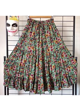 Patchwork Beli Lastikli Etek