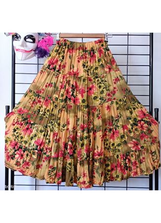 Patchwork Beli Lastikli Etek