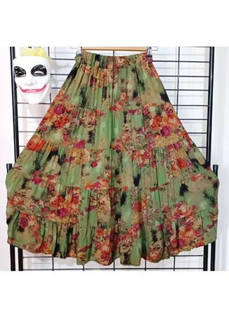 Patchwork Beli Lastikli Etek