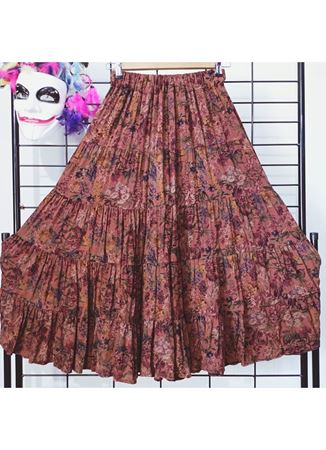 Patchwork Beli Lastikli Etek