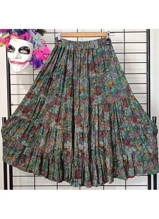 Patchwork Beli Lastikli Etek