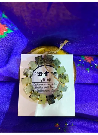 PREHNİT (ŞİFA TAŞI) DOĞAL TAŞ BİLEKLİK