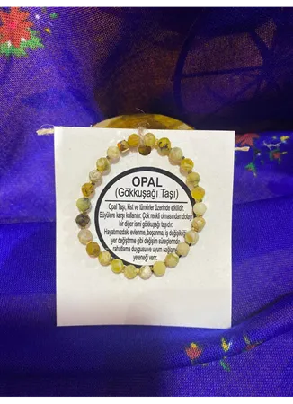 OPAL (GÖKKUŞAĞI TAŞI) DOĞAL TAŞ BİLEKLİK