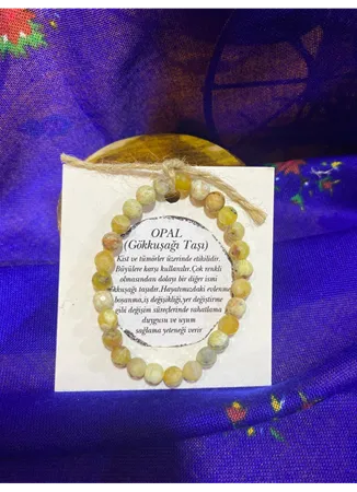 OPAL (GÖKKUŞAĞI TAŞI) DOĞAL TAŞ BİLEKLİK