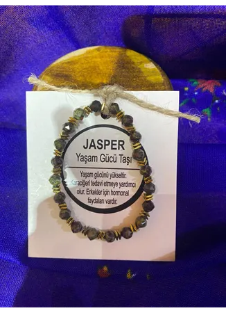 JASPER (YAŞAM GÜCÜ TAŞI) DOĞAL TAŞ BİLEKLİK
