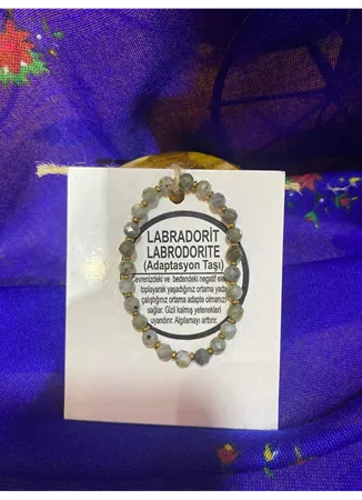 Labradorit (Adaptasyon Taşı) Doğal Taş Bileklik