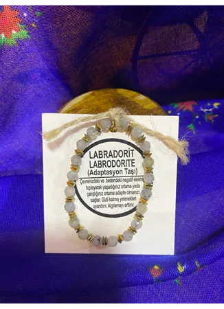 Labradorit (Adaptasyon Taşı) Doğal Taş Bileklik