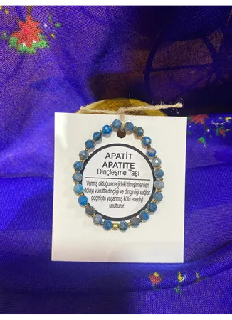APATİT (DİNÇLEŞME TAŞI) DOĞAL TAŞ BİLEKLİK