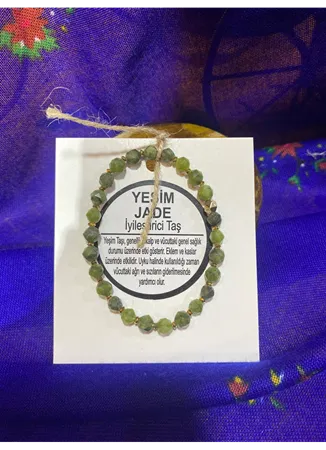 YEŞİM JADE (İYİLEŞTİRİCİ TAŞ) DOĞAL TAŞ BİLEKLİK