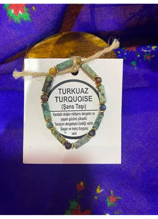 TURKUAZ (ŞANS TAŞI) DOĞAL TAŞ BİLEKLİK