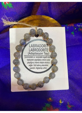 Labradorit (Adaptasyon Taşı) Doğal Taş Bileklik