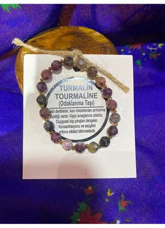 Turmalin (Odaklanma Taşı) Doğal Taş Bileklik