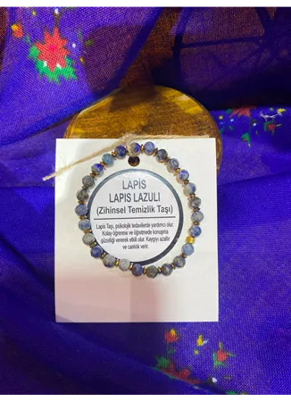 LAPİS LAZULİ (ZİHİNSEL TEMİZLİK TAŞI) DOĞAL TAŞ BİLEKLİK