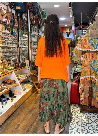 Patchwork Beli Lastikli Etek