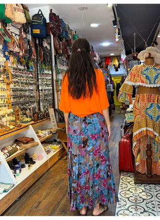 Patchwork Beli Lastikli Etek