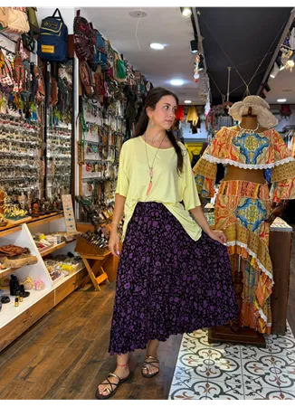 Patchwork Beli Lastikli Etek