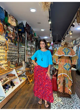 Patchwork Beli Lastikli Etek