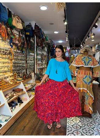 Patchwork Beli Lastikli Etek