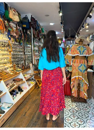 Patchwork Beli Lastikli Etek