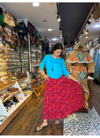 Patchwork Beli Lastikli Etek