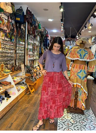Patchwork Beli Lastikli Etek