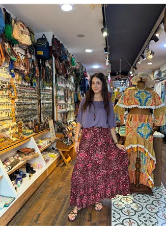 Patchwork Beli Lastikli Etek