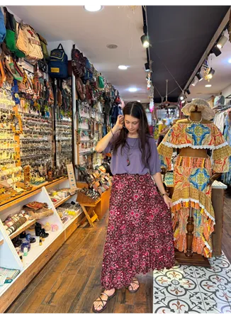 Patchwork Beli Lastikli Etek