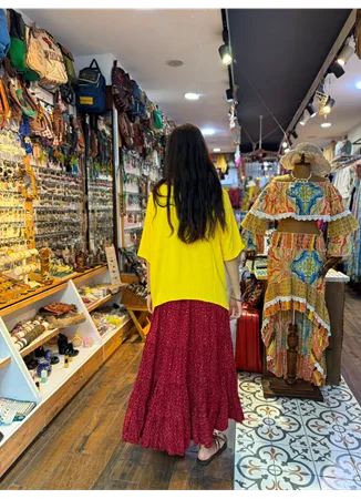 Patchwork Beli Lastikli Etek