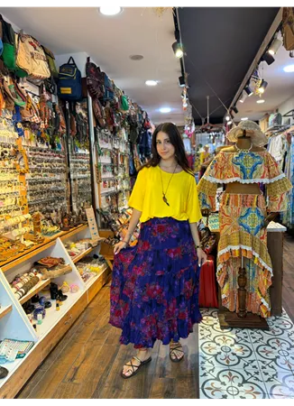 Patchwork Beli Lastikli Etek