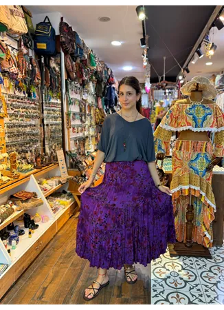 Patchwork Beli Lastikli Etek