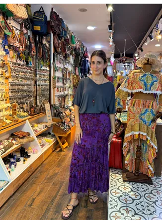 Patchwork Beli Lastikli Etek