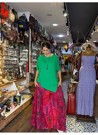 Nepal Tasarım Pantolon Pembe