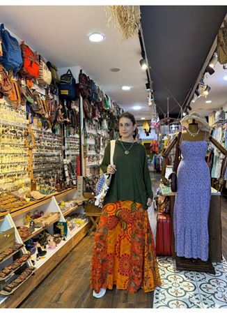 Nepal Tasarım Pantolon Turuncu