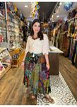 Patchwork Beli Lastikli Etek