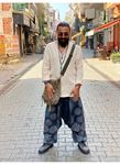 Unisex Nepal Yandan Desenli Cepli Şalvar