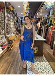 Batik Desen İp Askılı Elbise