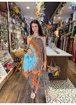 Batik Desen Şalvar Görünümlü Elbise