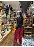 Nepal Tasarım Pantolon Kırmızı