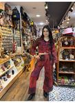 Nepal Pantolonlu Takım Kırmızı