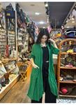 İtalyan Keten Kaftan Yeşil