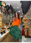 Patchwork Beli Lastikli Etek