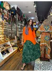 Patchwork Beli Lastikli Etek