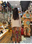 Patchwork Beli Lastikli Etek