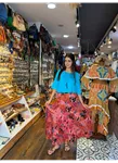 Patchwork Beli Lastikli Etek